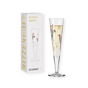 Ritzenhoff Glasses Ritzenhoff Gold Night Champagne Glass Rachel Hoshino 200ml 1071016 (7390220877913)