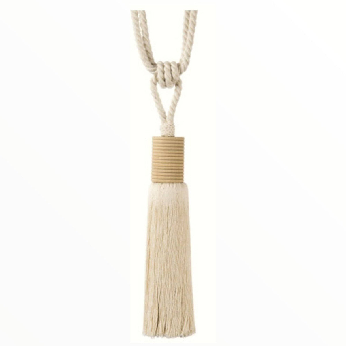 RIVER FABRICS Curtaining Tieback Ivory Curtaining Tiebacks Uele