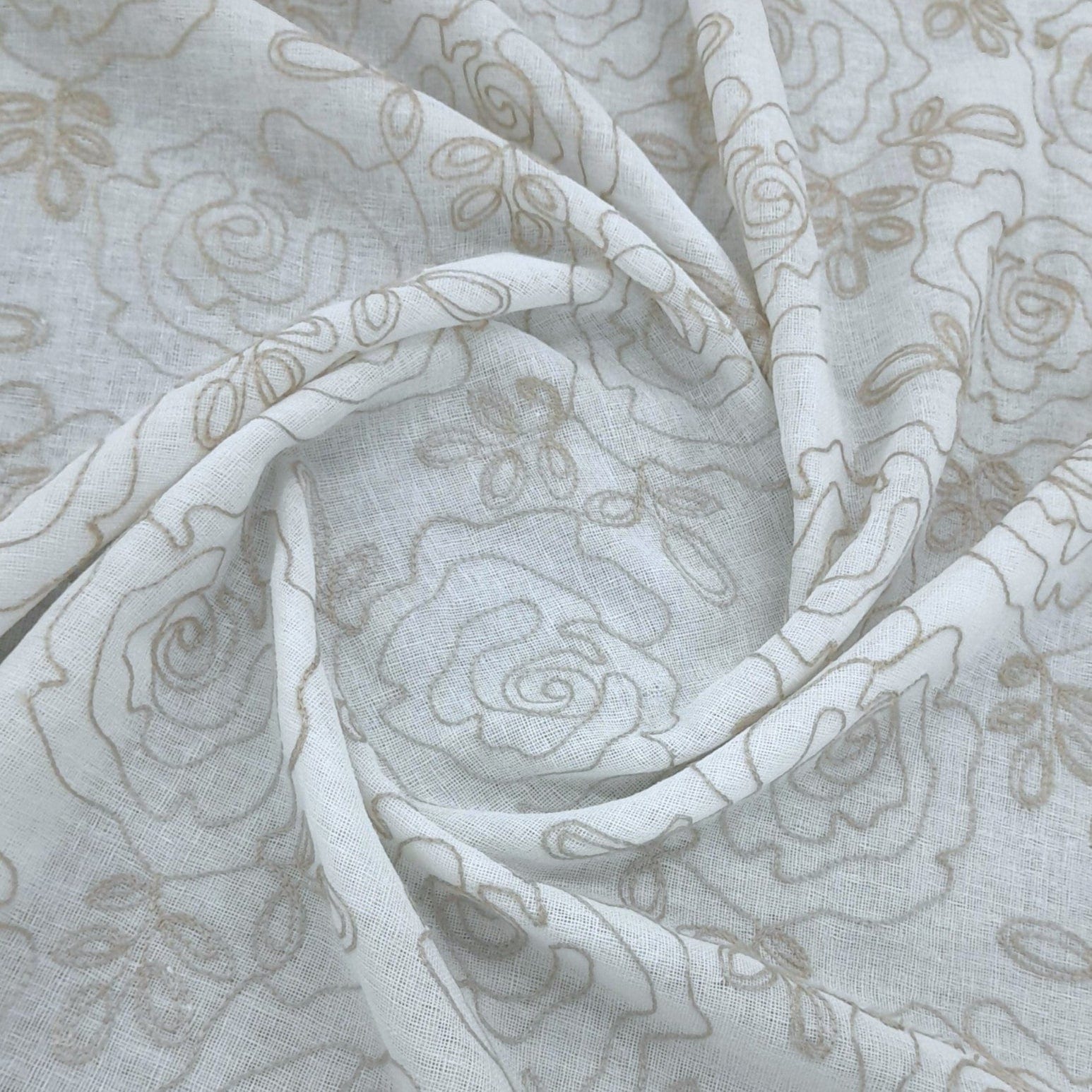 RIVER FABRICS SHEER VOILE Natural Fabric Lantana Sheer 280 cm