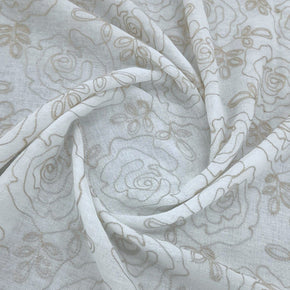 RIVER FABRICS SHEER VOILE Natural Fabric Lantana Sheer 280 cm