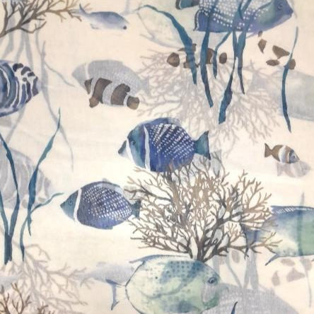 RIVER FABRICS SHEER VOILE Oceano Marine Sheer OCE2 280 cm (7811618046041)