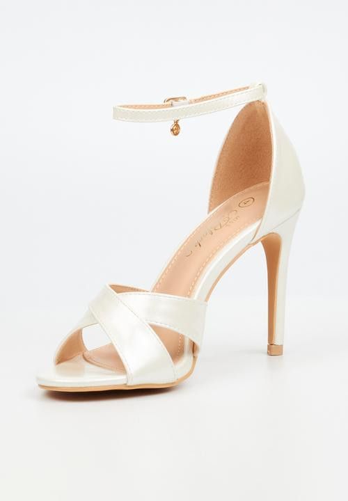 Miss Black Ladies Heel Jazz 33 White Pearl