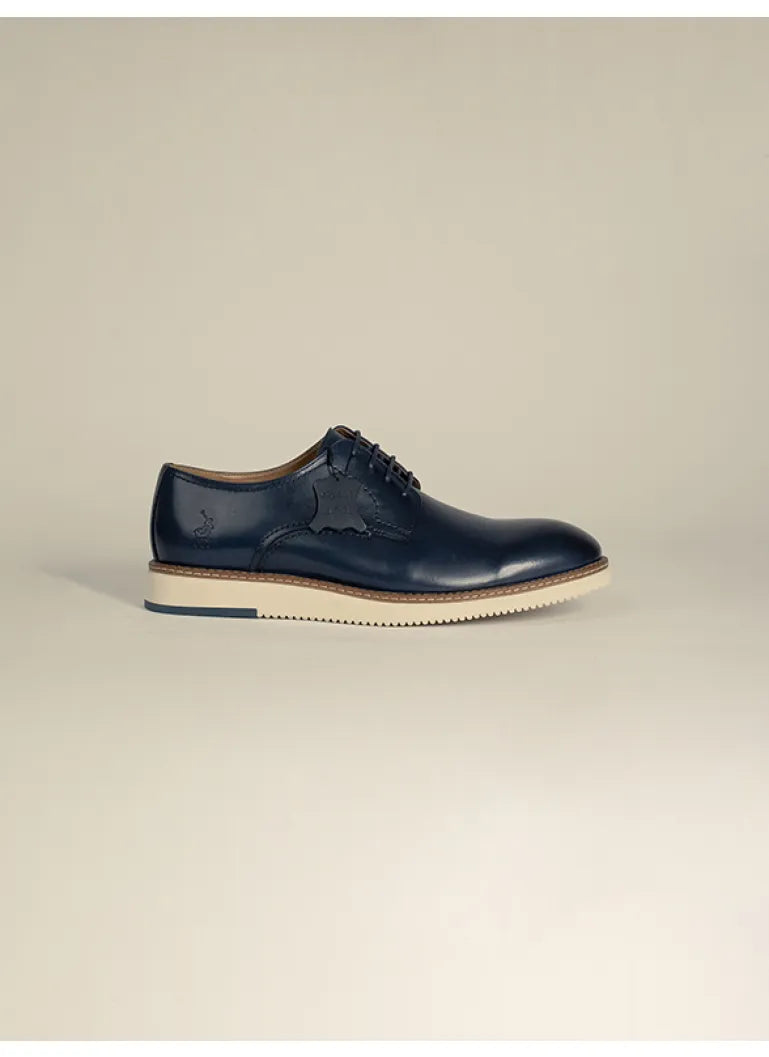 Polo Men's Casual Gibson Lace Up Shoes Navy