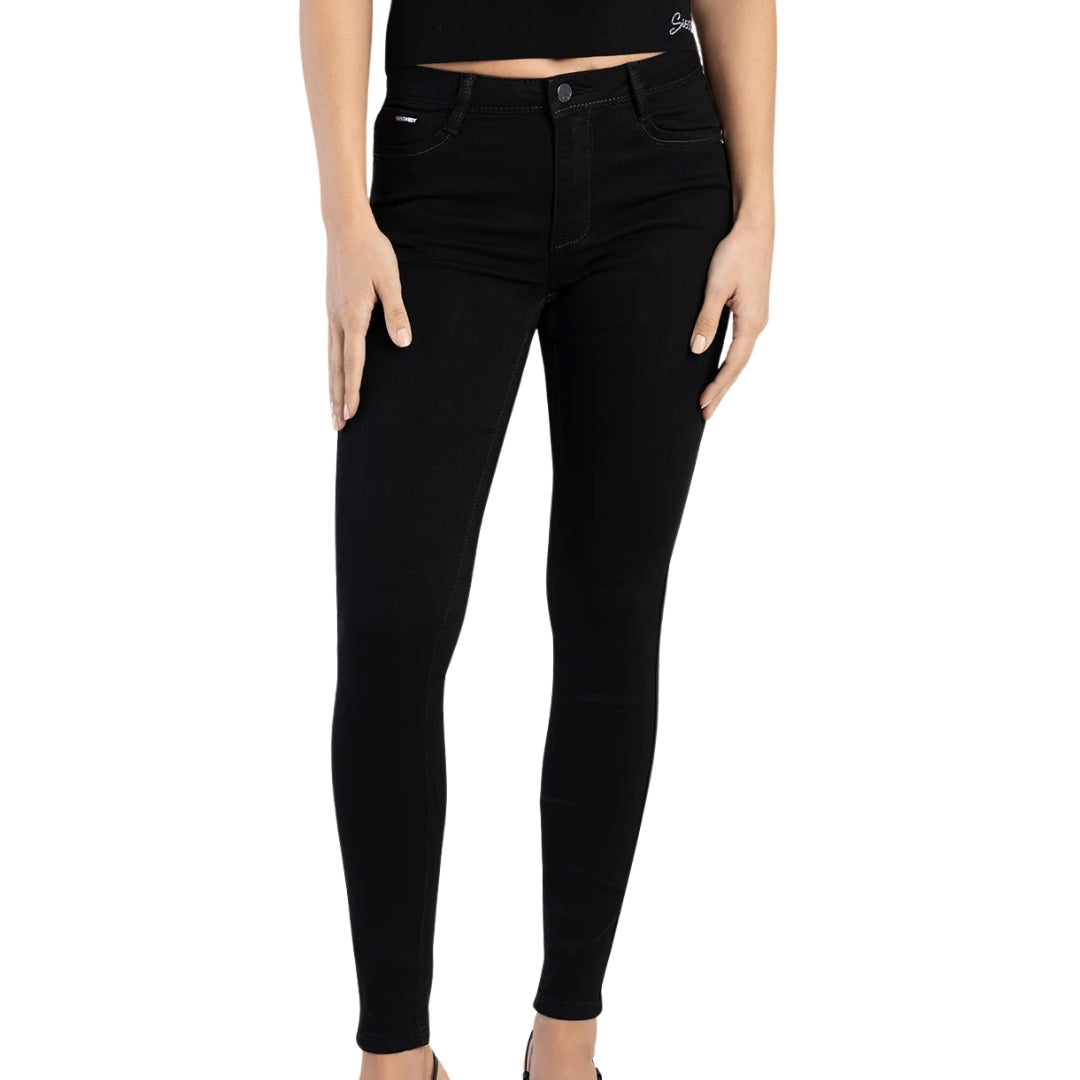 Sissy Boy Avery Mid Waist Basic Skinny Jeans Black P31800