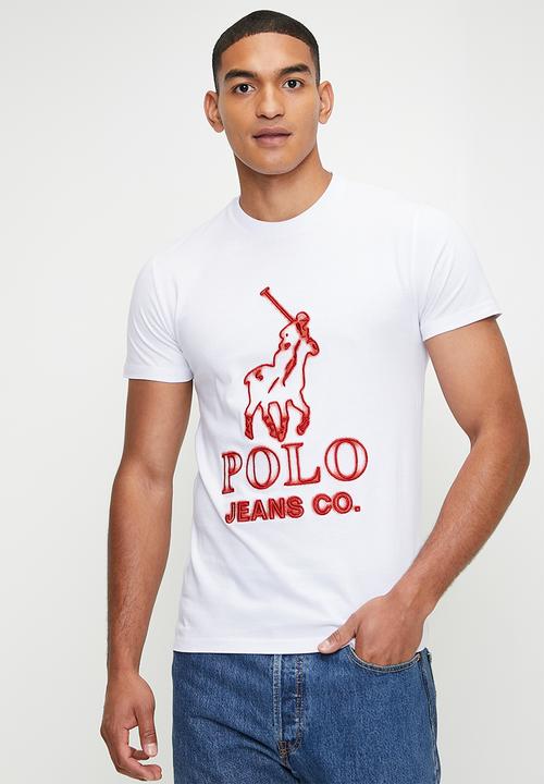POLO Cebo Pjc Glow Logo Short Sleeve Tee - White.