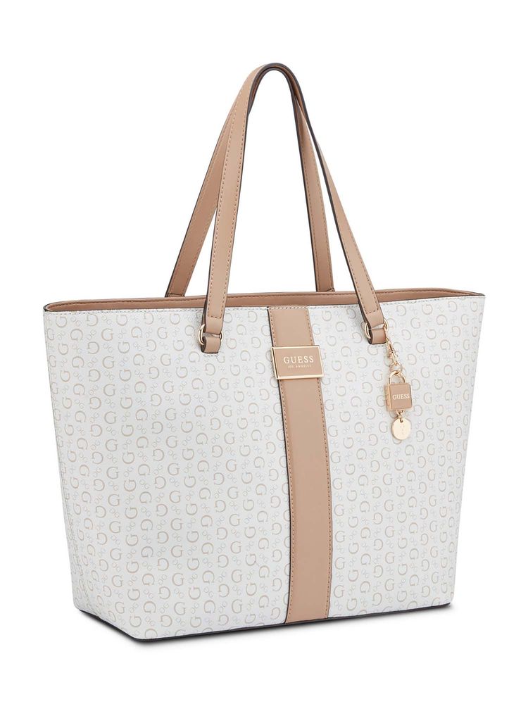 GUESS Isabella Tote Bag - White SG193225 GM19327.