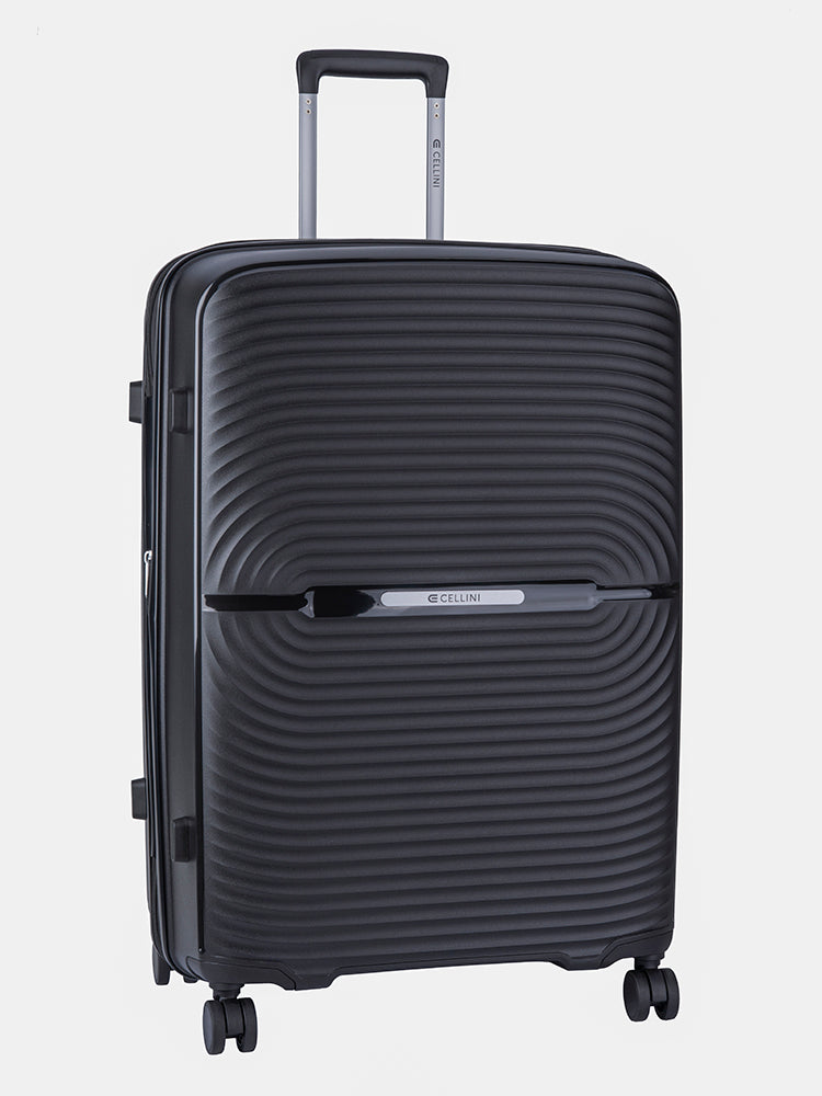 Cellini Sonic 4-Wheel Trolley Case – Black.