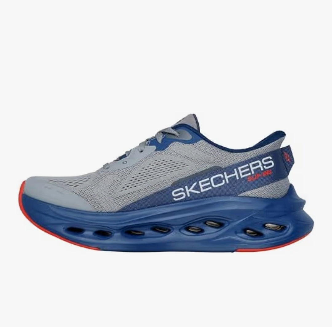 Mens Skechers Glide Step 220421 - Grey/Navy.