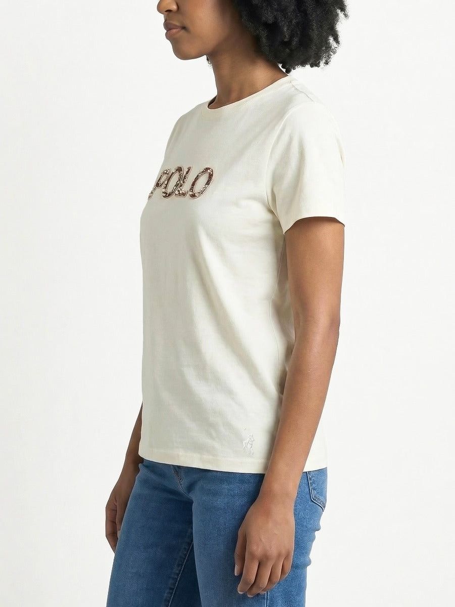 Polo Womens T-Shirt Short Sleeve winter Anlia Embellished.