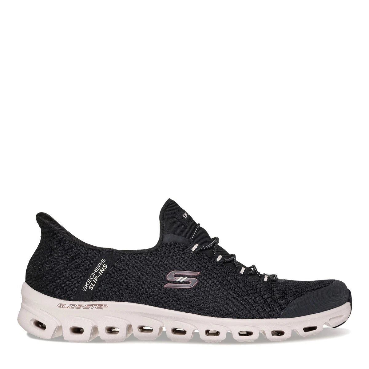 Women's Skechers, Slip-Ins: Glide-Step - Vibey Sneaker 104557-BKNT Black Natural.