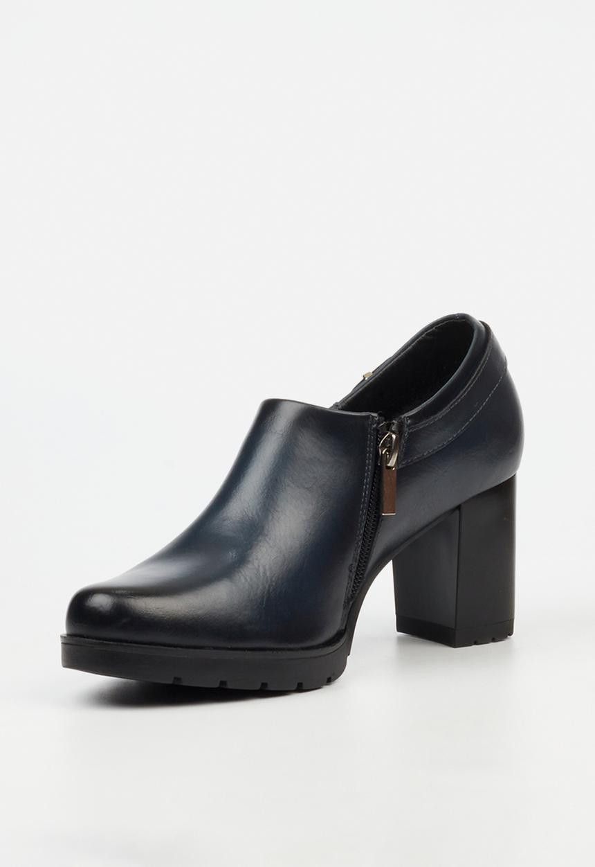 Butterfly Ladies Ankle Boots Kaylin 2  Navy.