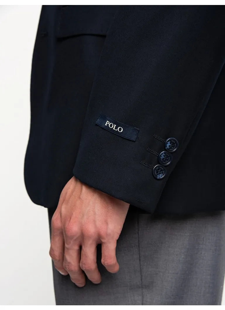 Polo Mens Custom Fit Suit - Navy.