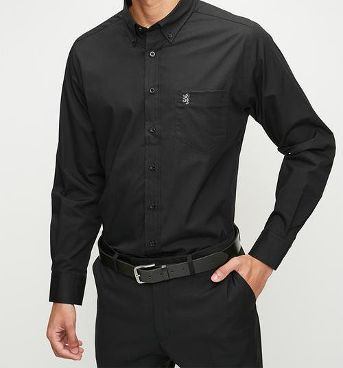 Pringle Jacob Long Sleeve Classic Shirt Black  MSLS1750T PR111778