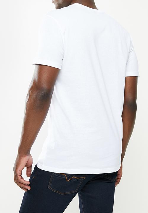 Polo V Neck Mens T-Shirt White.
