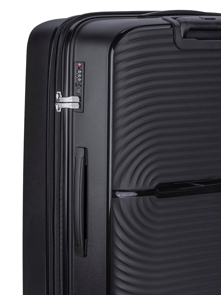 Cellini Sonic 4-Wheel Trolley Case – Black.