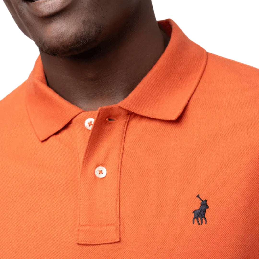 Polo Men's Pique Golfer Orange.