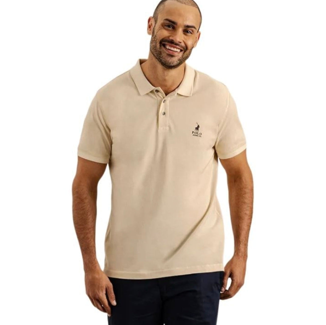 Polo Pjc Overdyed Short Sleeve Golfer - Peach.