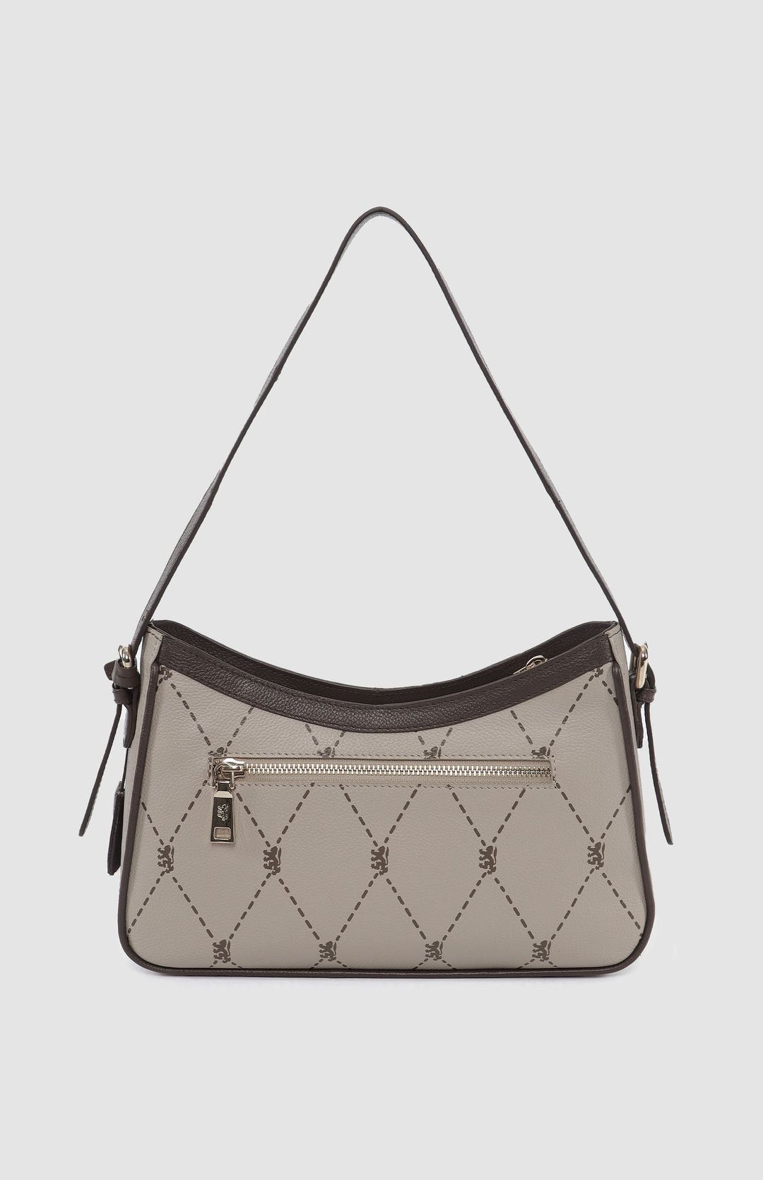 Pringle Argyle AOP Small Shoulder Bag Stone PR112034.
