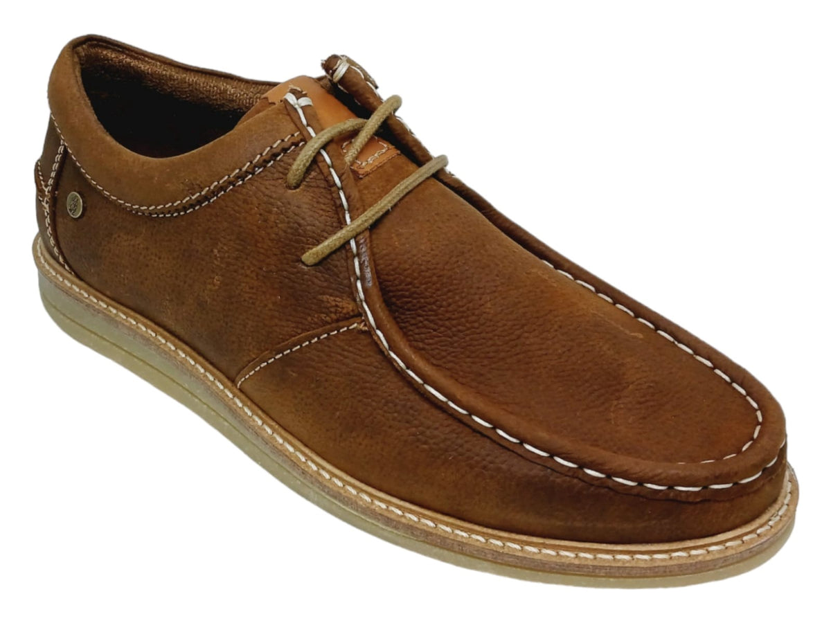 Hush Puppies Mens Shoe Landon Lace Up Tobacco