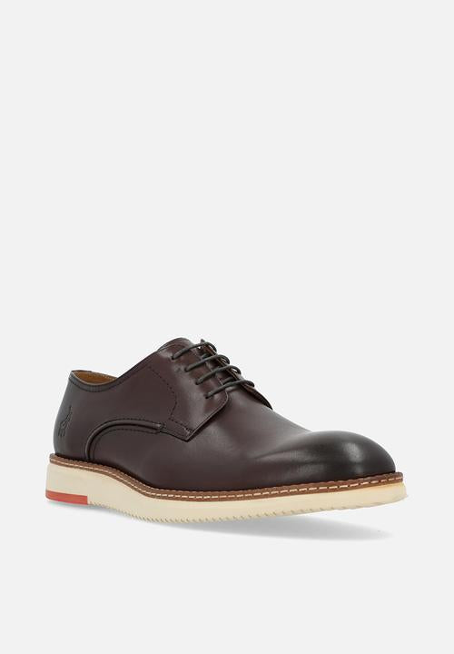 Polo Men's Casual Gibson Lace Up Shoes - Tan
