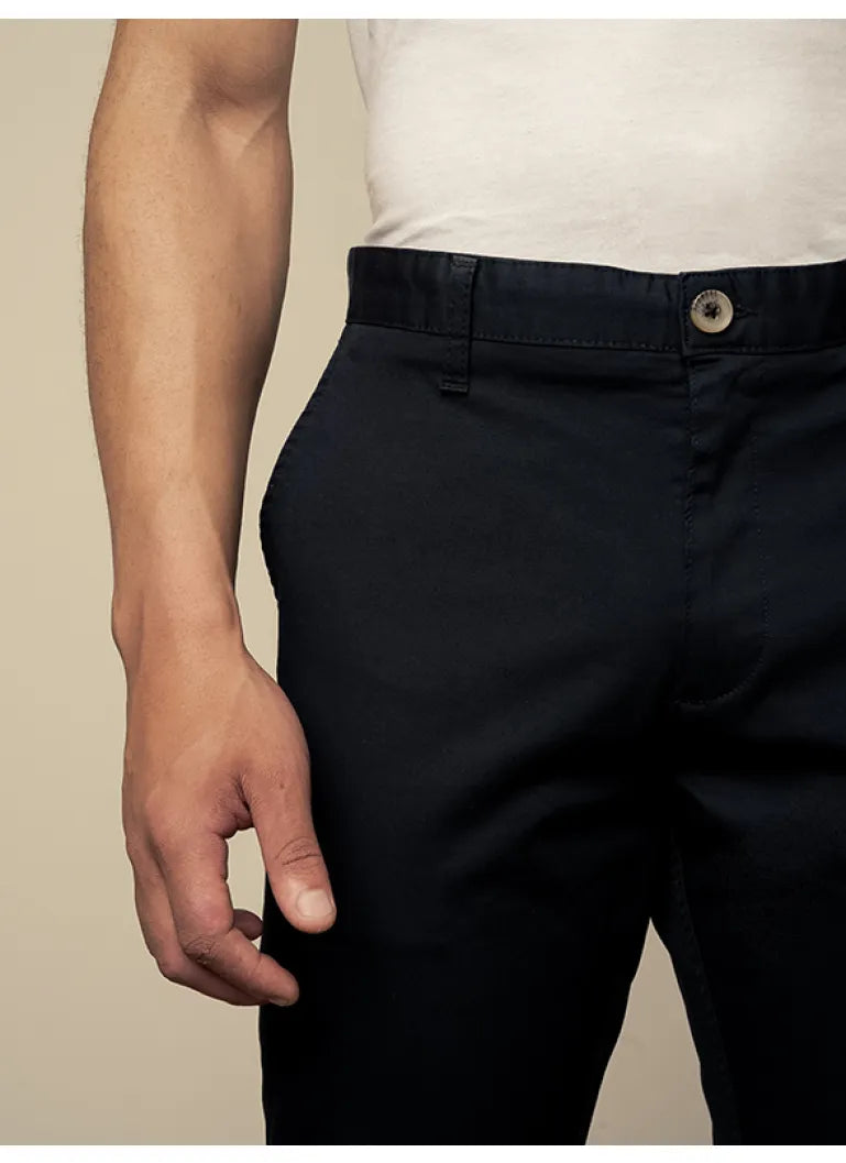 Polo Mens Milan Straight Fit Chino- Black