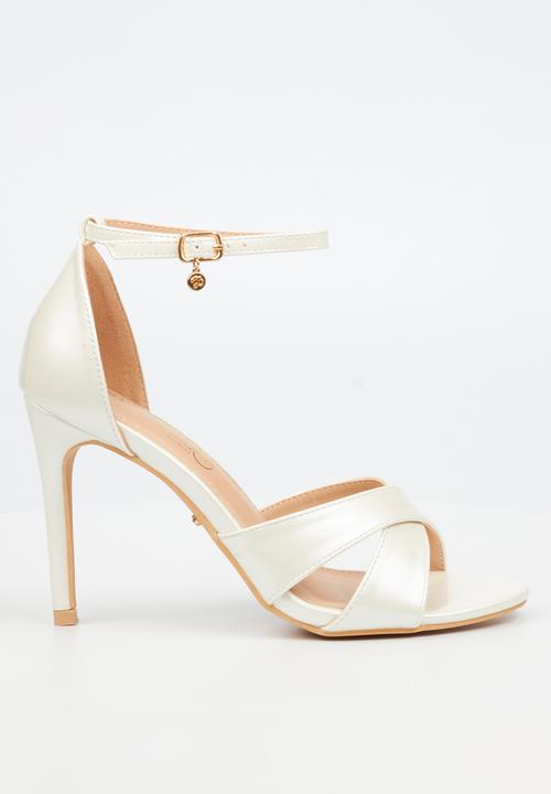 Miss Black Ladies Heel Jazz 33 White Pearl