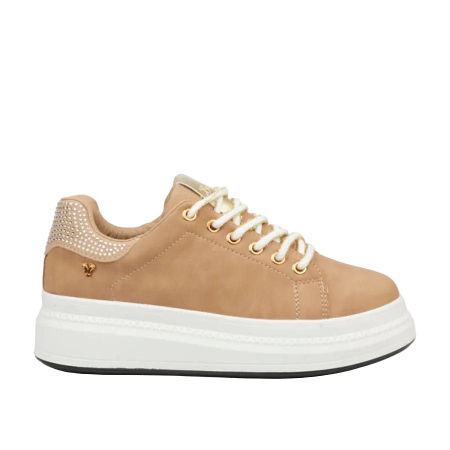 Butterfly Ladies Sneakers Senhora 23  In Taupe.