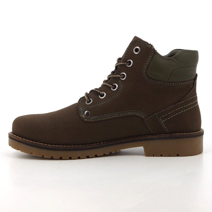Hush Puppies Wrangle Ladies Boots Dark Olive Nubuck.