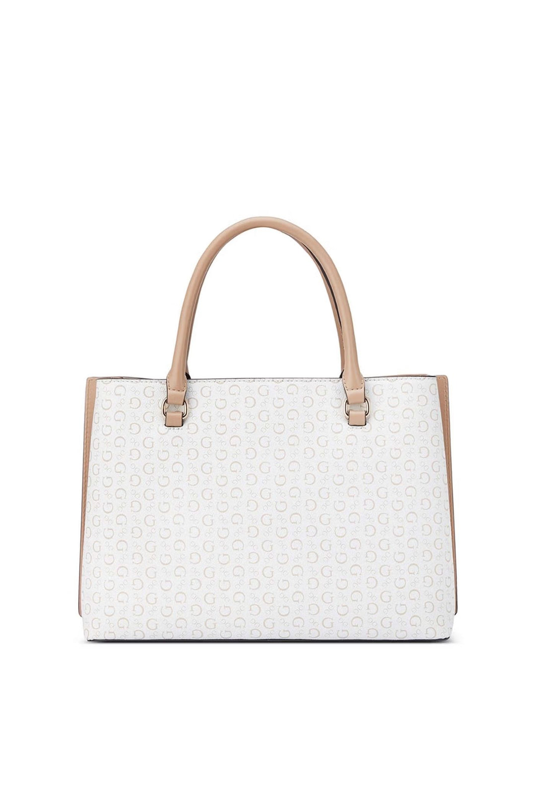 Guess Isabella Satchel Hand Bag - White SG193206 GM19314.