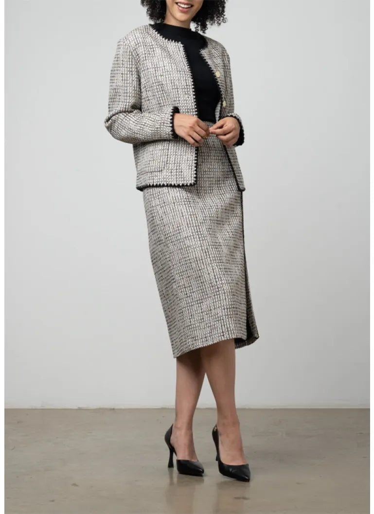 Polo Women's Mila Boucle Jacket Black