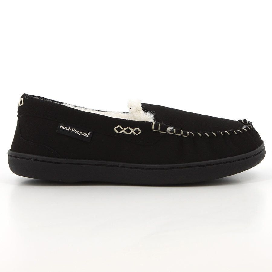 Hush Puppies Ladies Winter Slippers Alessandra Black