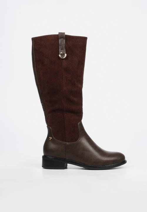 Butterfly Feet Huda 18 Ladies High Boot - Chocolate.