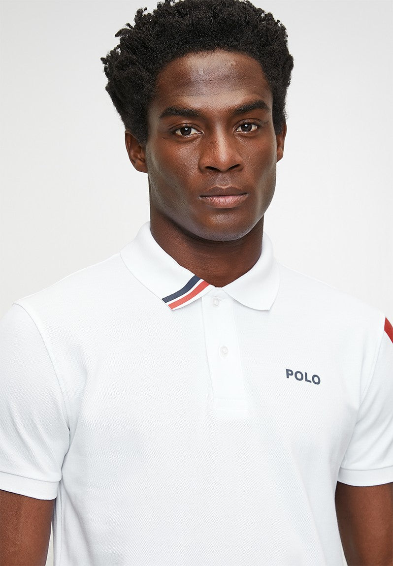 Polo Mens Active Sleeve Pony Short Sleeves Golfer - White