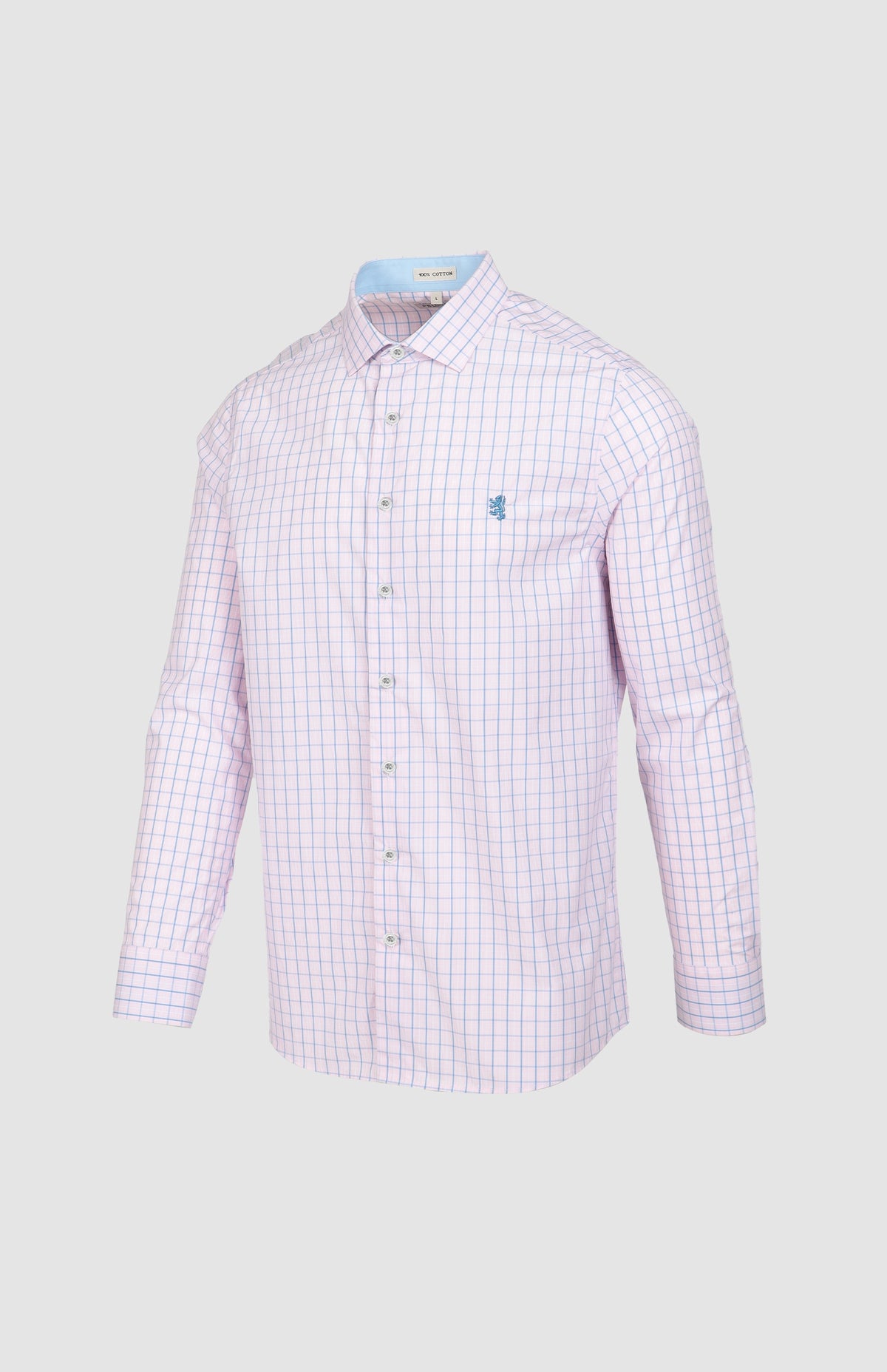 Pringle Sloan Micro Check Tailored Shirt - Pink PR111471.