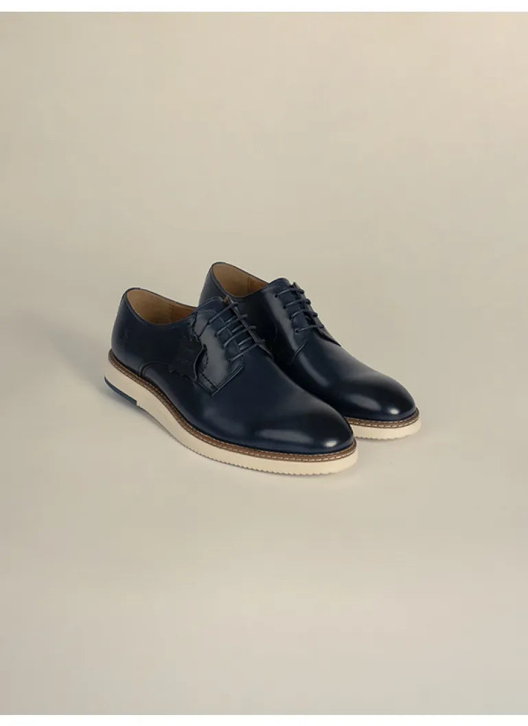Polo Men's Casual Gibson Lace Up Shoes Navy