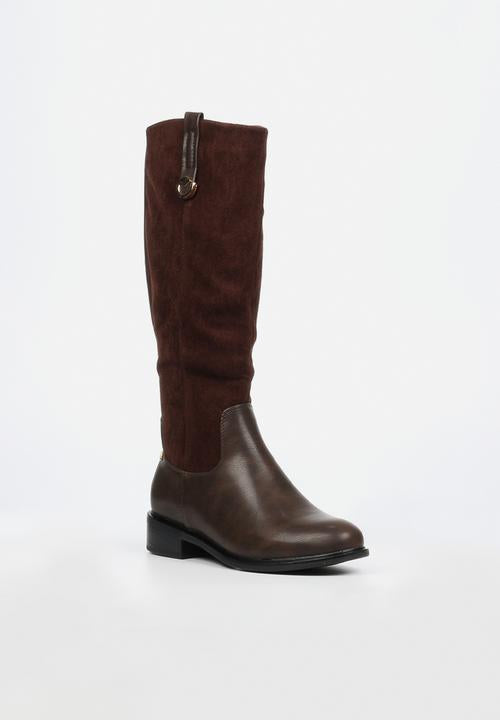 Butterfly Feet Huda 18 Ladies High Boot - Chocolate.
