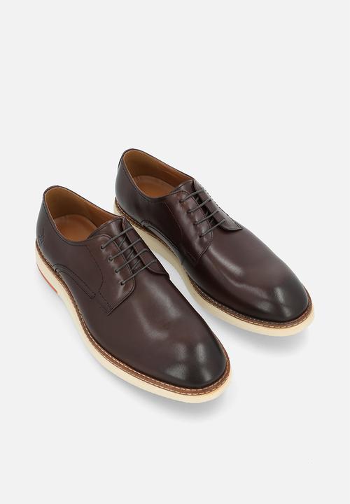 Polo Men's Casual Gibson Lace Up Shoes - Tan
