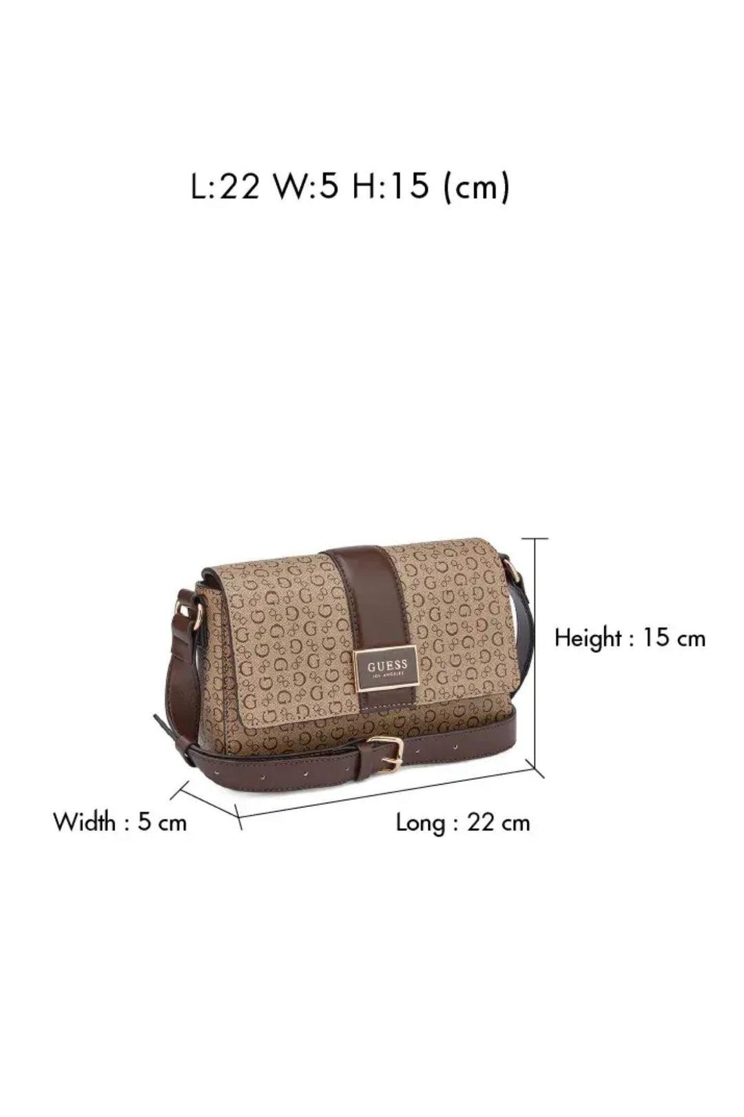 Guess Isabella Crossbody Hand Bag - Walnut SG193220 GM19321.