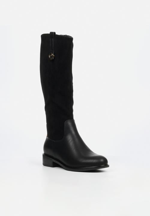 Butterfly Feet Huda 18 Ladies High Boot - Black.