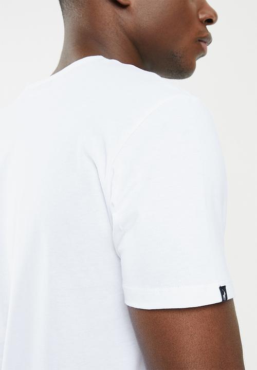 Polo V Neck Mens T-Shirt White.