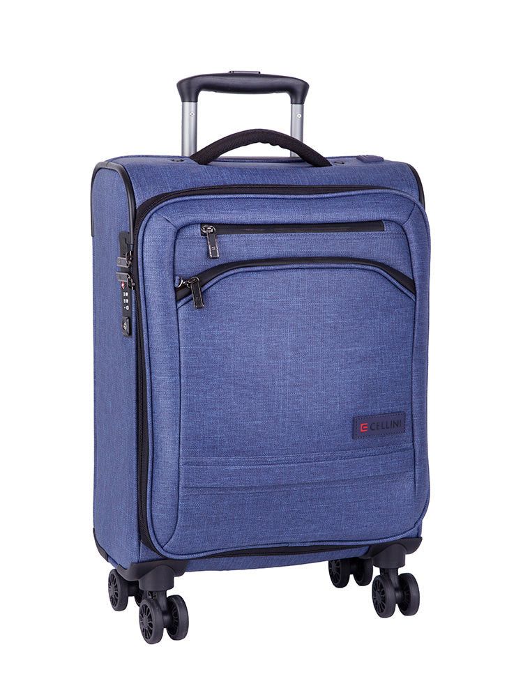 Cellini Origin 4 Wheel Trolley Suitcase 55cm Blue - MHC World