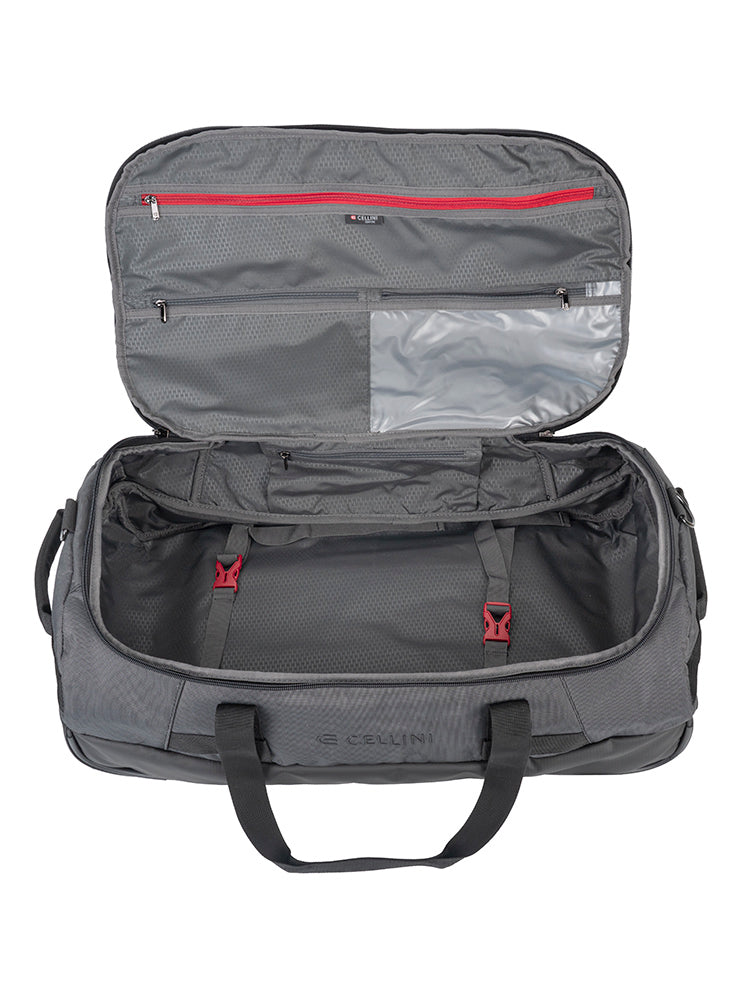 Cellini Venture Large Duffel Backpack Grey 329648.