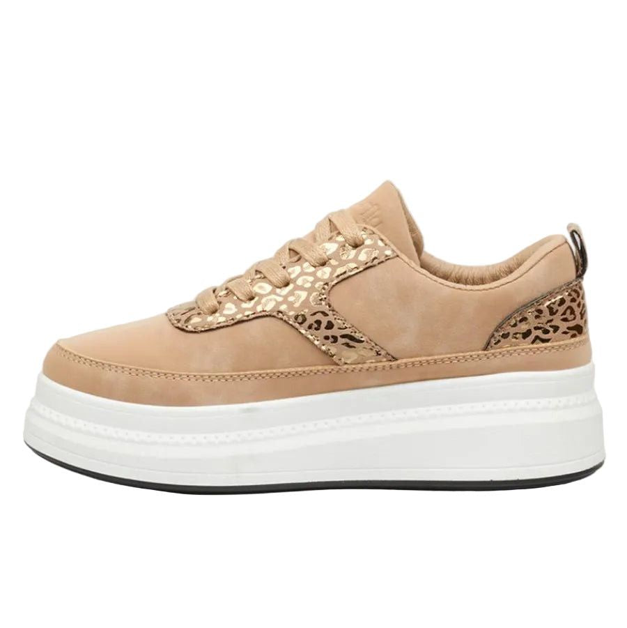 Butterfly Ladies Sneakers Senhora 26 In Taupe.