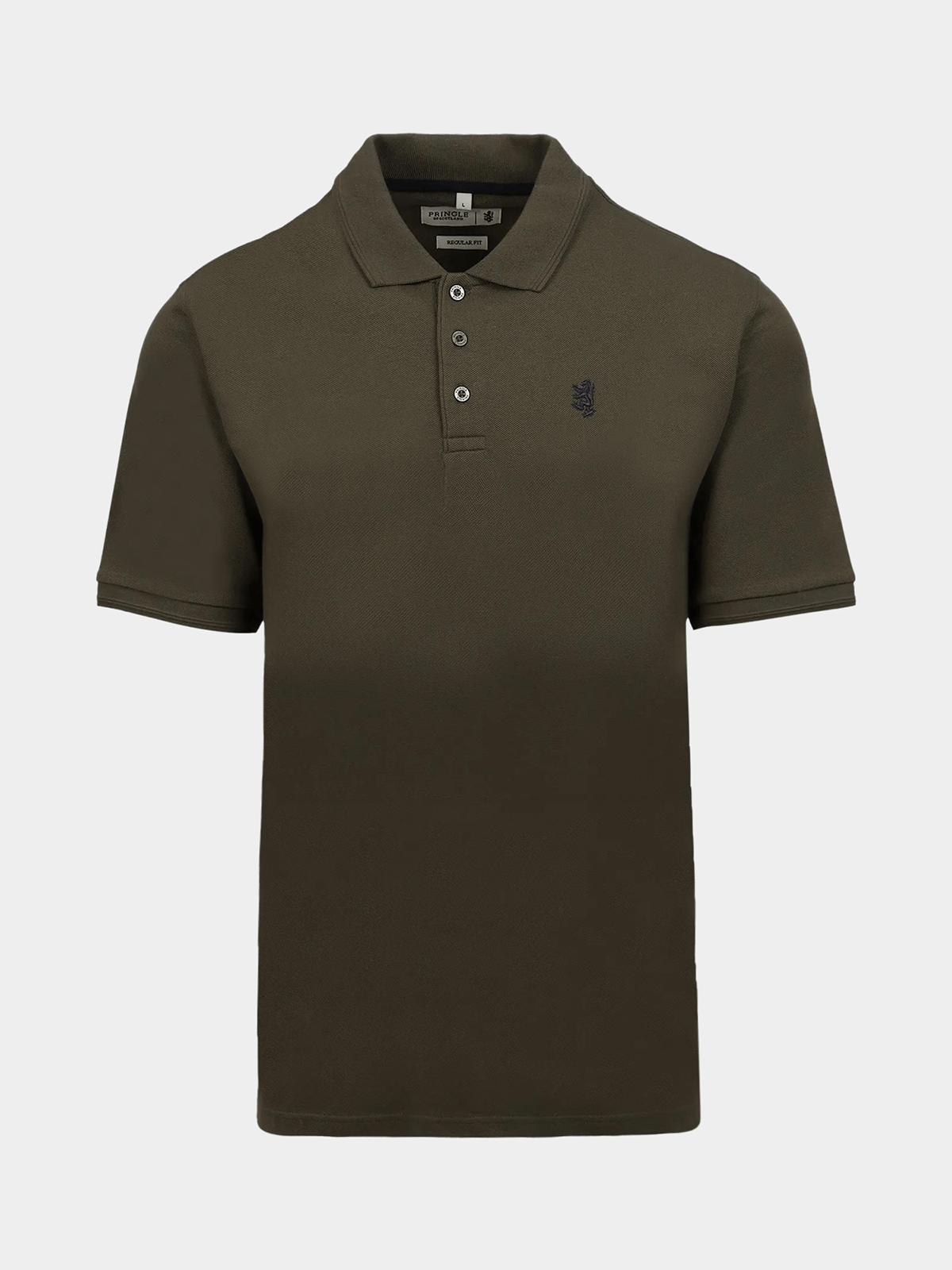 Men's Pringle Fatigue Austyn Pique Golfer - Green/Fatigue