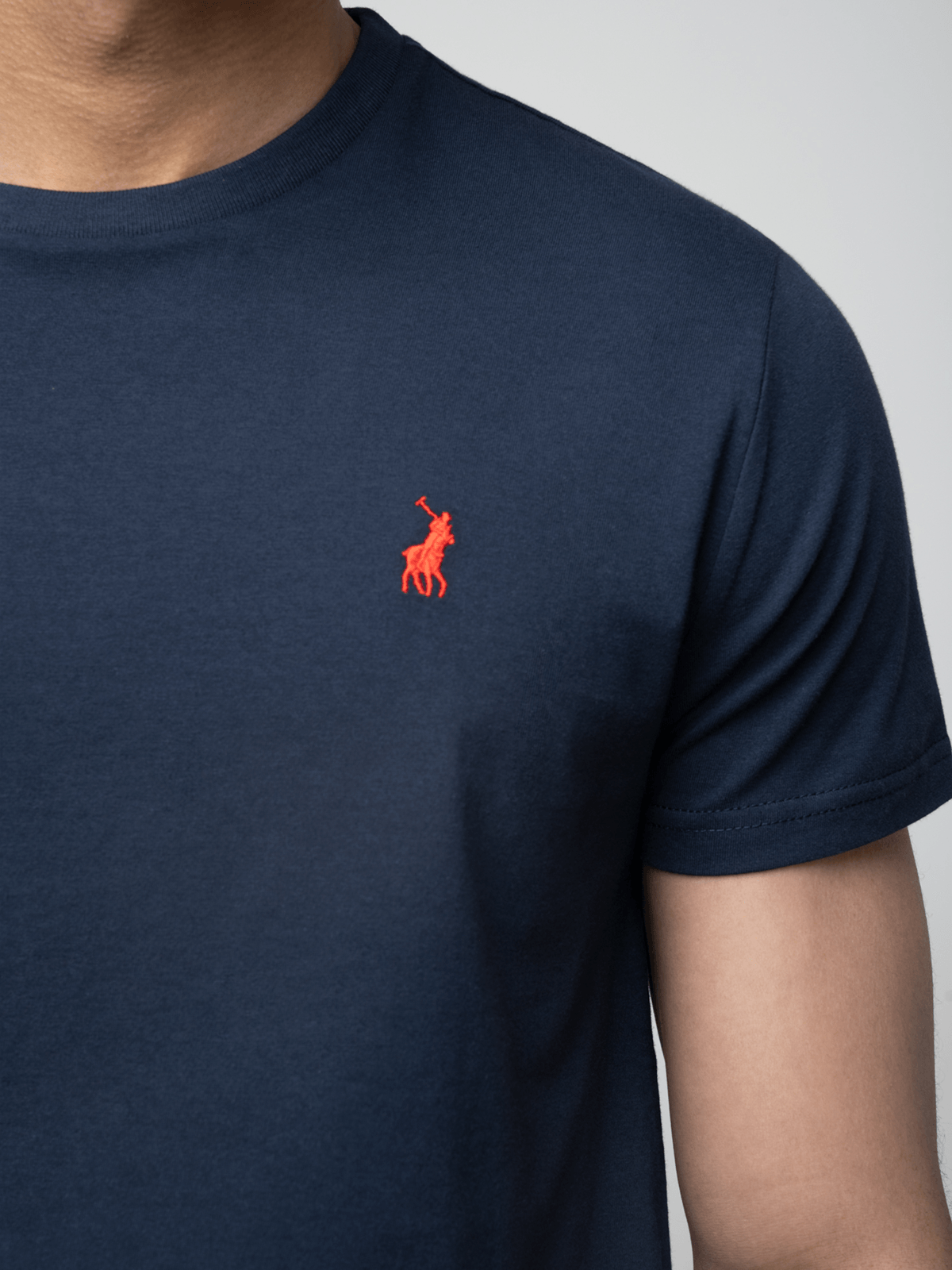 Polo Crew Neck T-Shirt - Navy.