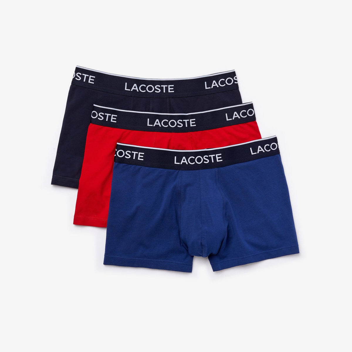 Mens Lacoste Pack Of 3 Casual Trunks.