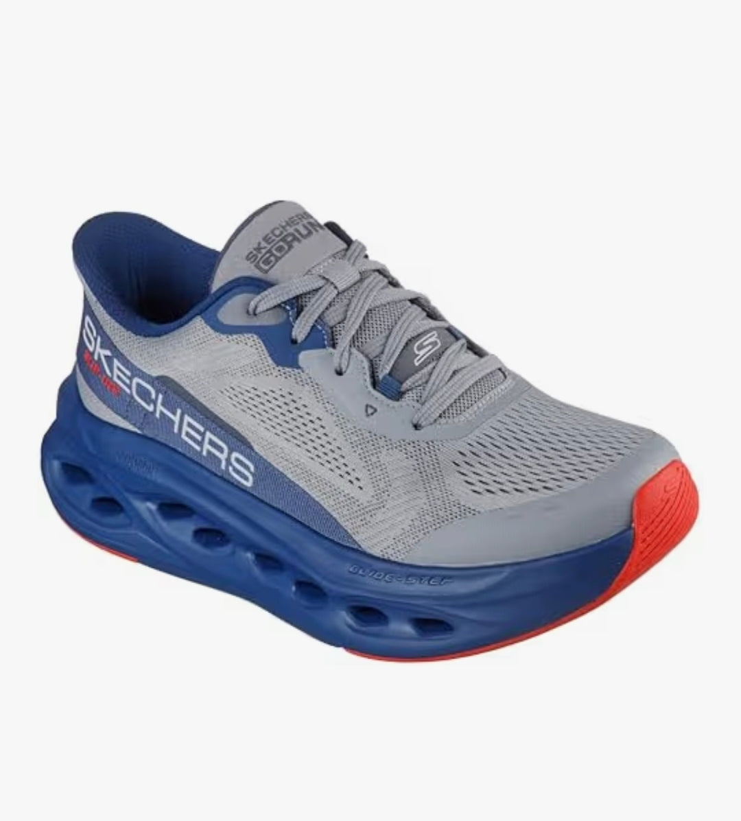 Mens Skechers Glide Step 220421 - Grey/Navy.