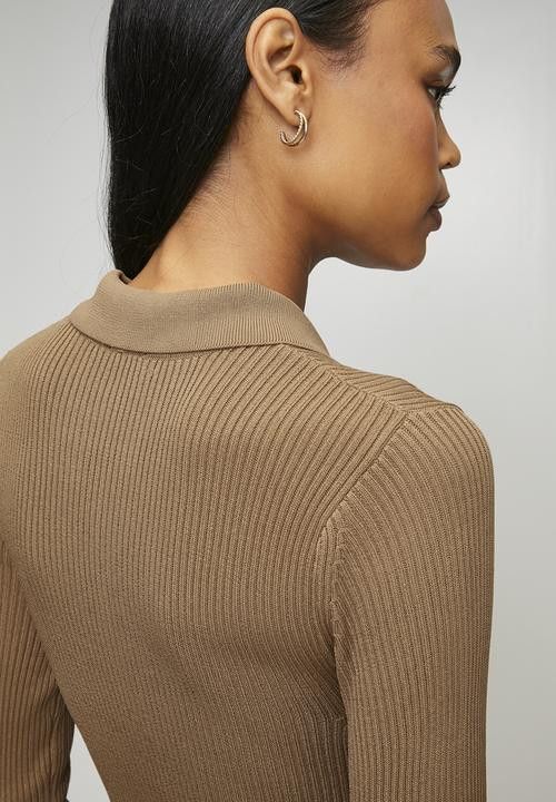 Polo Women's Laya Knit Dress- Camel.