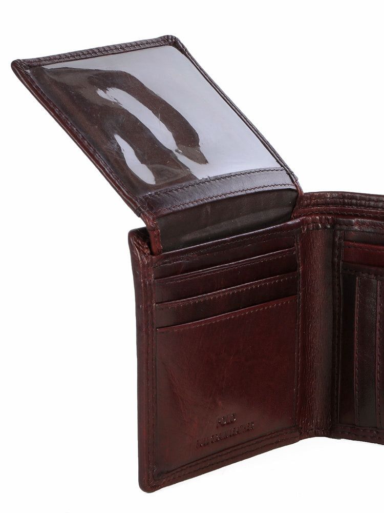 Polo Wallet Brown Billfold KenyaW Top Flap PO450542.