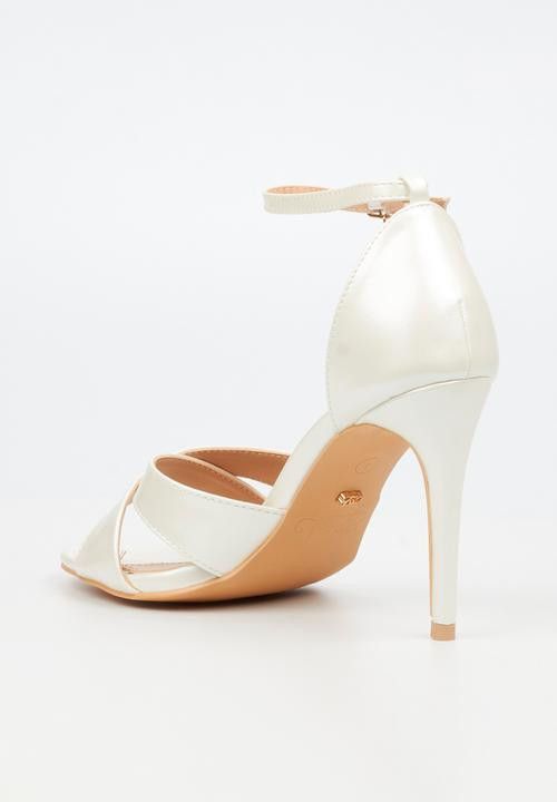 Miss Black Ladies Heel Jazz 33 White Pearl